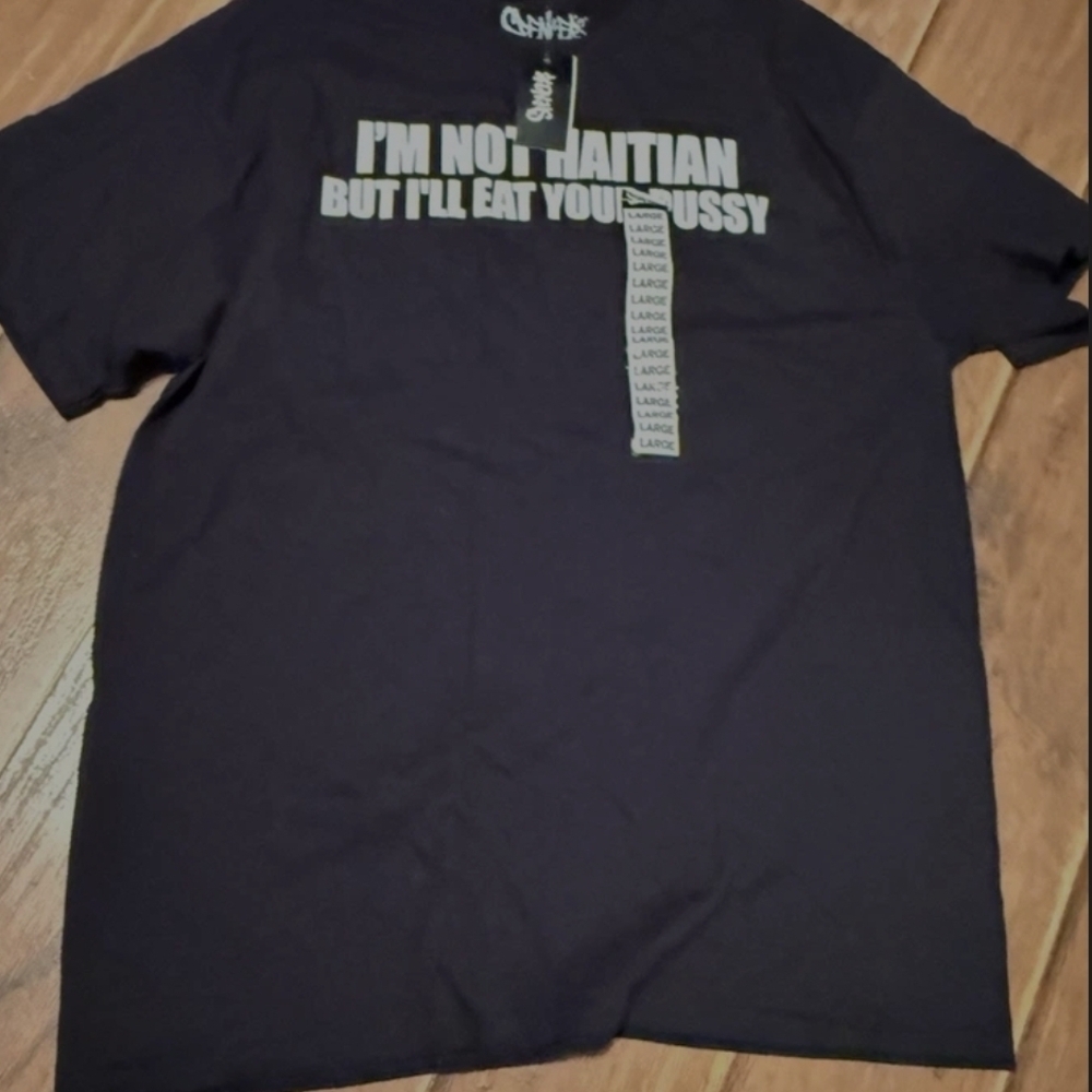 Spencers T Shirt Mens Size Large Black Short Sleeve Funny Graphic